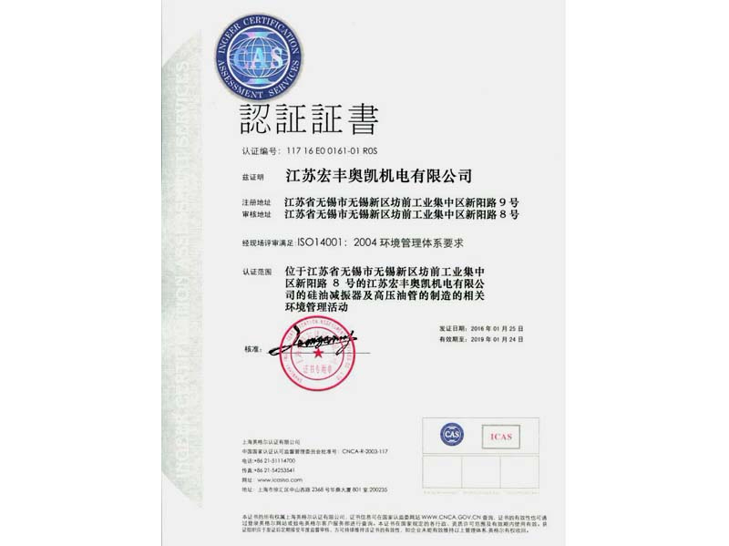 质量认证书